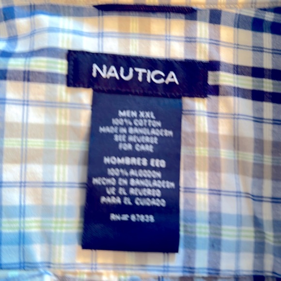 NWT Nautica Short Sleeve Shirt XXL - Picture 7 of 7